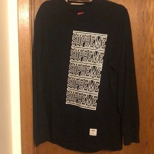 Supreme Stacked Long sleeve Black